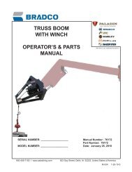 truss boom with winch - Paladin Light Construction