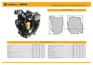 JCB DIESELMAX ECOMAX TIER 4 ENGINE 108kW, 129kW 448