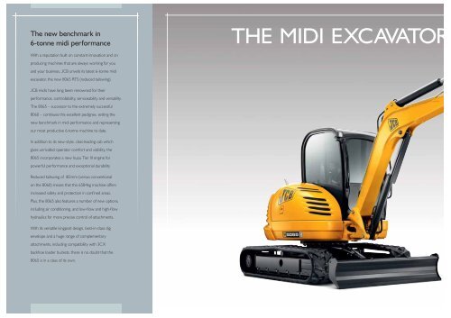 JCB MIDI EXCAVATOR l 8065 - Mulholland Plant Services