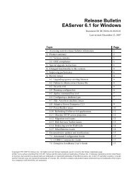 Release Bulletin EAServer 6.1 for Windows - Sybase