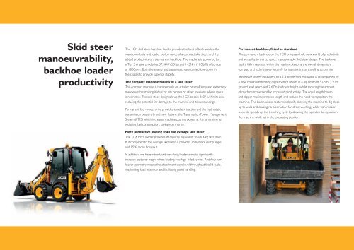 SKID STEER BACKHOE LOADER | 1CX - JCB