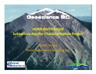 HORN RIVER BASIN Subsurface Aquifer ... - Geoscience BC