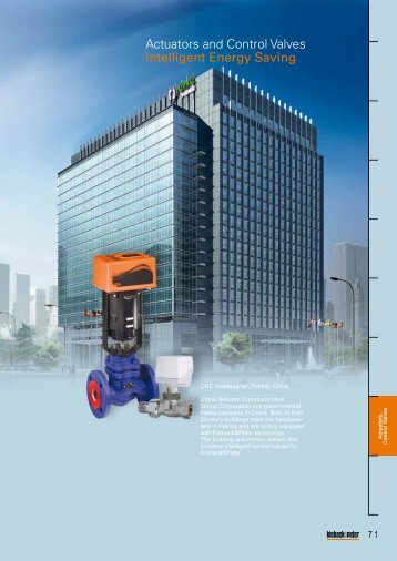 Actuators and Control Valves - Kieback & Peter GmbH