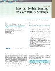 Mental Health Nursing in Community Settings - Coursewareobjects ...