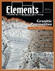 Front Matter (PDF) - Elements - GeoScienceWorld