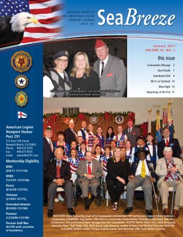 this issue - American Legion Newport Harbor Post 291