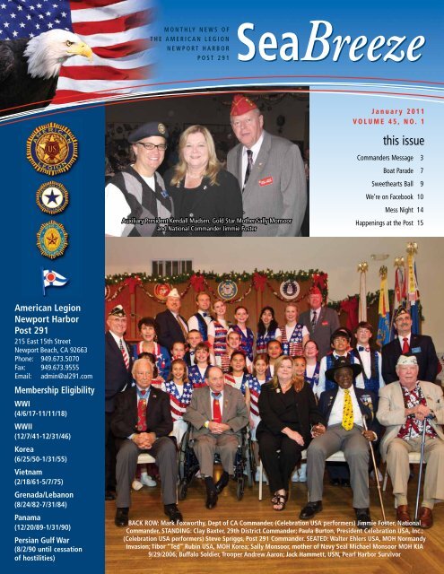 this issue - American Legion Newport Harbor Post 291