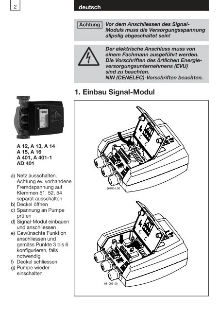 Signal-Modul Signal module Moduł sygnałowy Modulul de ... - Biral