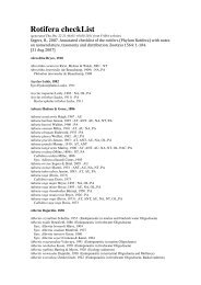 Rotifera checkList - FADA