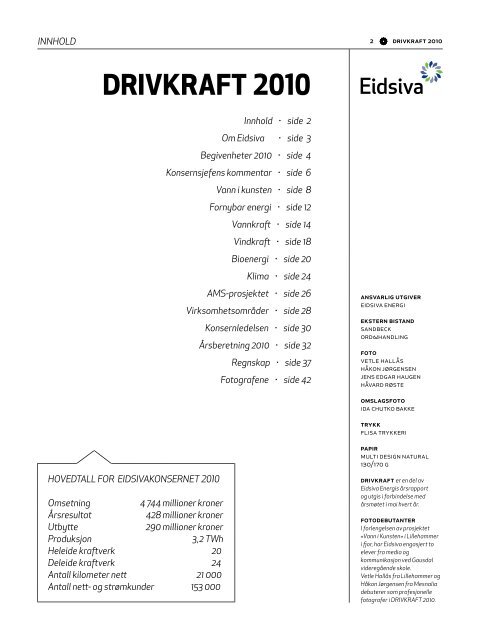 Årsrapport 2010 (pdf) - Eidsiva Energi