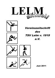 Vereinszeitschrift des TSV Lelm v. 1919 e.V.