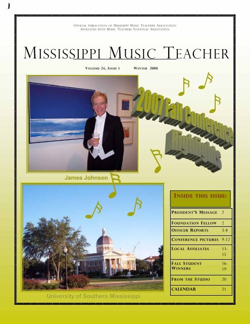 Winter 2008 - Mississippi Music Teachers Association