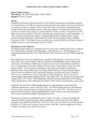 Barat College Archives - DePaul University Libraries