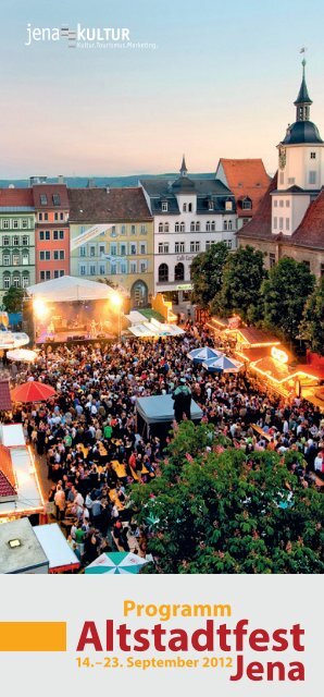 Programm Altstadtfest - Jena