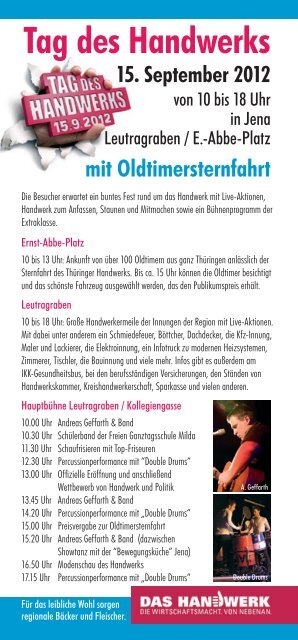 Programm Altstadtfest - Jena