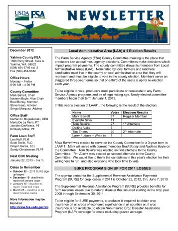 Newsletter Template - USDA Farm Service Agency