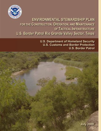 ENVIRONMENTAL STEWARDSHIP PLAN FOR THE - CBP.gov