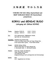 KORYU und GENDAI BUDO Lehrgang mit Shihan KOHNO