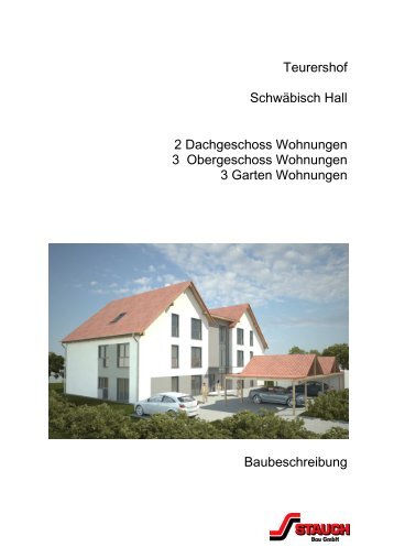 121128 Baubeschreibung Teurershof - STAUCH Bau GmbH