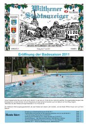 Eröffnung der Badesaison 2011 - Stadt Wilthen