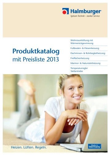 Produktkatalog mit Preisliste - Halmburger GmbH