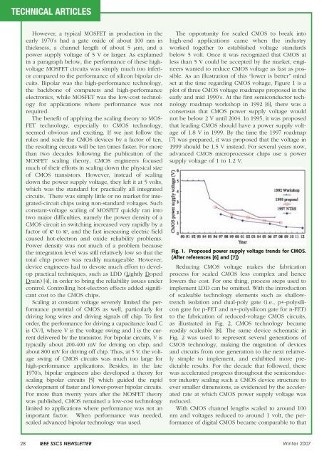 The Impact of Dennard's Scaling Theory - IEEE