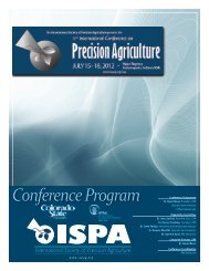 Conference Program - International Society of Precision Agriculture