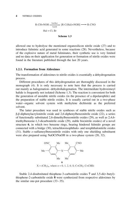 Nitrile Oxides, Nitrones, and Nitronates in Organic Synthesis : Novel ...