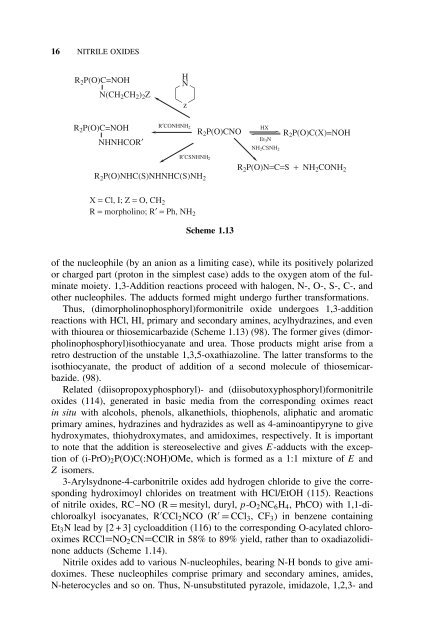 Nitrile Oxides, Nitrones, and Nitronates in Organic Synthesis : Novel ...