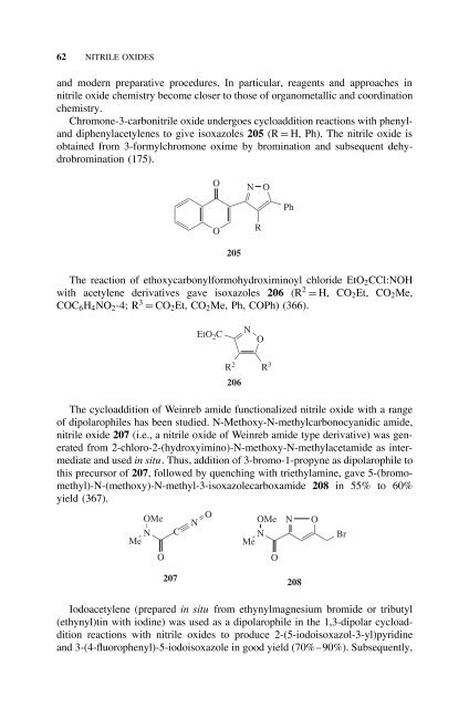 Nitrile Oxides, Nitrones, and Nitronates in Organic Synthesis : Novel ...