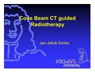 Cone Beam CT guided Radiotherapy