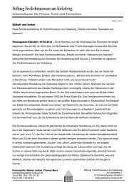 Pressemitteilung als PDF - Freilichtmuseum am Kiekeberg