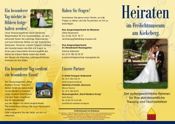 Heiraten am Kiekeberg - Freilichtmuseum am Kiekeberg