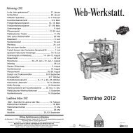 Web-Werkstatt. - Freilichtmuseum am Kiekeberg