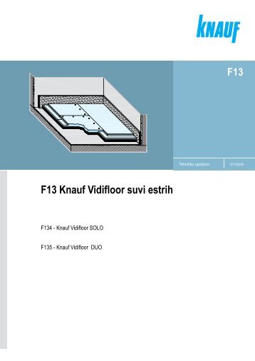 F13 Knauf Vidifloor suvi estrih