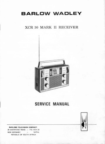 Barlow Wadley XCR-30