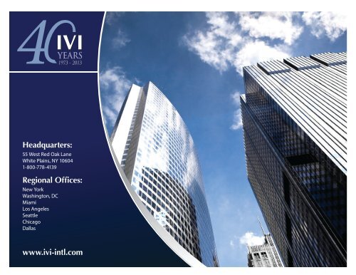 Download our new E-Brochure (PDF File) - IVI International, Inc.