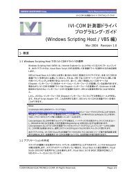 Kikusui IVI-COM Driver Guidebook For WSH/VBS - KIKUSUI Home ...