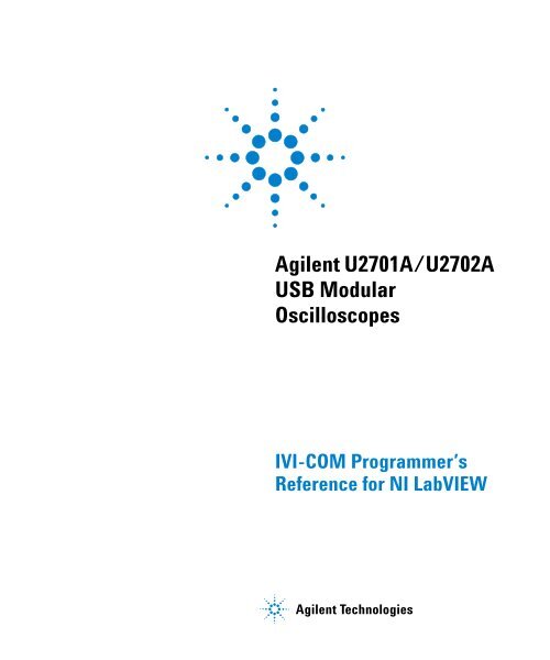 Agilent U2701A/U2702A USB Modular Oscilloscopes