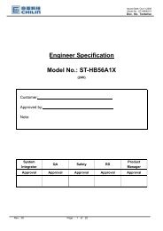 Engineer Specification Model No.: ST-HB56A1X