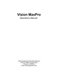 Vision MaxPro - Vision Engraving & Routing Systems