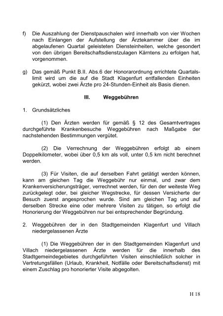 Honorarordnung 2012 - Kärntner Gebietskrankenkasse