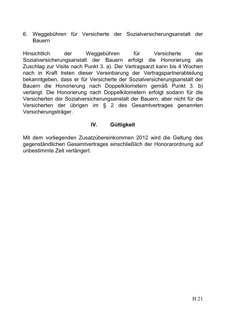 Honorarordnung 2012 - Kärntner Gebietskrankenkasse