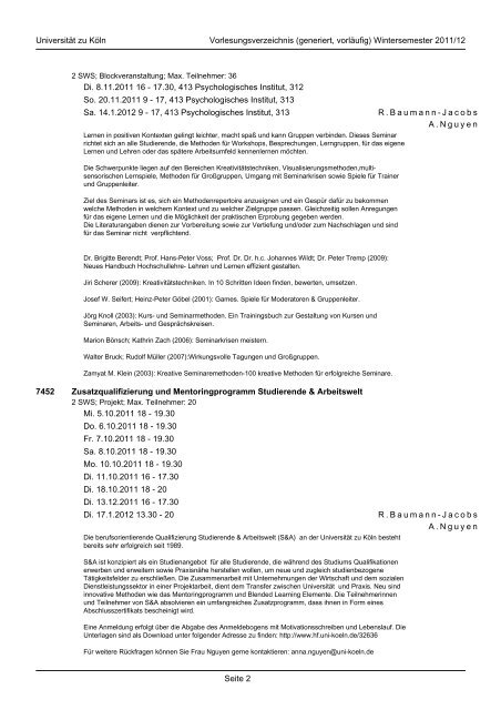 mathematisch-naturwissenschaftliche fakultät - koost - Universität zu ...