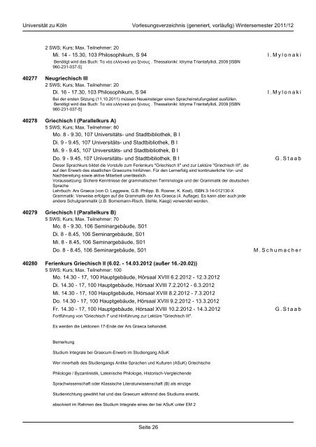 mathematisch-naturwissenschaftliche fakultät - koost - Universität zu ...