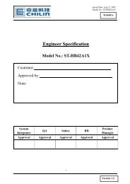 Engineer Specification Model No.: ST-HB42A1X