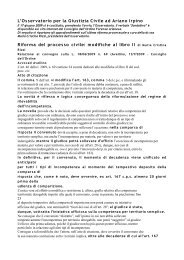 Riforma del processo civile: modifiche al libro II - Ordine di Ariano ...