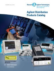 Agilent Distribution Products Catalog, Summer-Fall 2010 - Newark