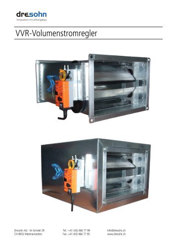 VVR-Volumenstromregler - Dresohn AG