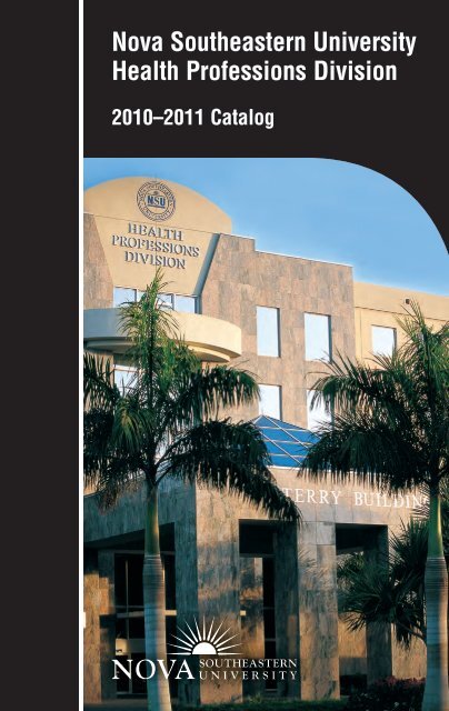 Nova Southeastern University Academic Calendar 2023 Nova Southeastern University Health Professions Division